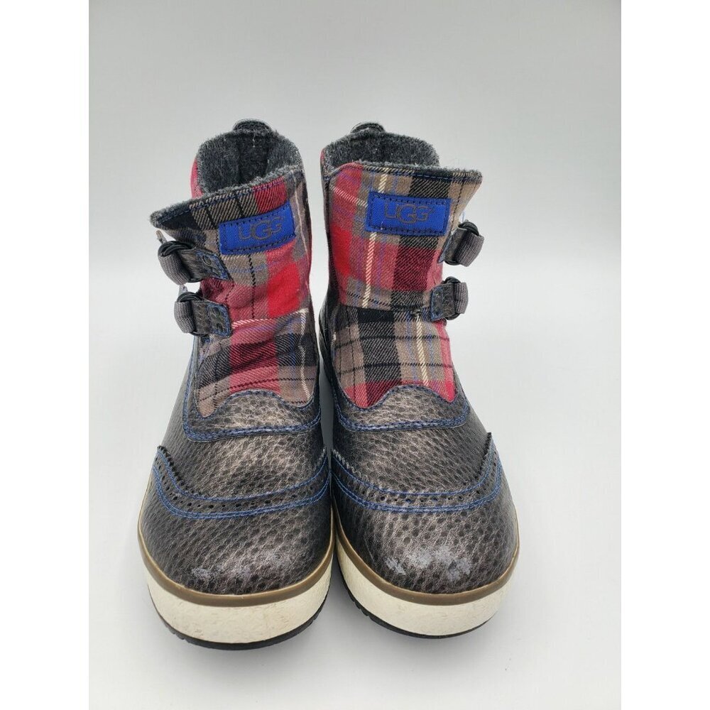 UGG Marais Plaid Waterproof Wool Lined Pull On Boots 1001797 Women's Size 8 WARM - Picture 1 of 9